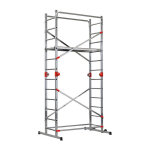 Hailo - echafaudage 4 en 1 multifonction 2, 3m / 4, 3m en aluminium fast & lock combi 5