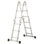 Hailo - echelle articul�e aluminium 12 �chelons h. 3. 65 m