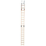 Hailo - echelle plate de toit en bois pour couvreur avec crochet de toit 5m safety roof