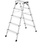 Hailo - escabeau en alu 2x5 haut. travail 310cm charge max. 150kg d60