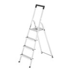 Hailo - escabeau domestique pliable en aluminium 4 marches ultra lger l40