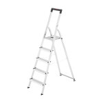 Escabeau domestique pliable en aluminium 5 marches ultra lger hailo l40