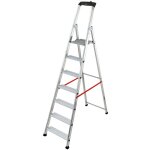 Hailo - escabeau professionnel pliable en aluminium 7 marches larges alu pro