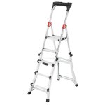 Hailo - escabeau professionnel t�lescopique 3m adapt� aux escaliers tl100