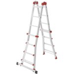 M80 7516007 aluminium echelle polyvalente hauteur de travail (max. ): 4. 70 m argent, rouge 12. 7 kg ...
