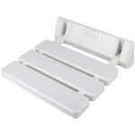 Haloyo - si�ge de douche rabattable, si�ge de douche fix� au mur banc de salle de bains - blanc