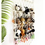 Hamac de rangement pour jouets en peluche, corde de coton tiss�e � la main, organisateur suspendu pour ...