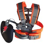 Harnais debroussailleuse double - �paule r�glable - baudrier universel en nylon pour tondeuse et d�broussaille ...