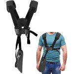 Harnais d�broussailleuse - tondeuse � harnais double �paule avec ceinture de nylon durable adjuestable ...