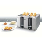 Bosch - haushalt tat7s45 grille - pain 4 brleurs, fonction toast gris, noir