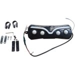 Haut parleur moto bluetooth �tanche avec �clairage led lecteur mp3 fm usb aux r�sistant � l'eau