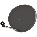 Hdsat parabole acier 60 cm m�tal simple bride anthracite