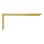 Equerre de charpentier 700mm avec trous hedu