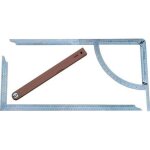 Hedue - trusquin set alpha classic fausse �querre en h�tre 500 mm acier inoxydable inox.