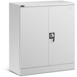 Helloshop26 - armoire de bureau mtallique acier 102 cm gris