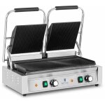 Machine � panini grill double 3 600 watts rainur�e appareil de cuisson professionnel acier inoxydable ...
