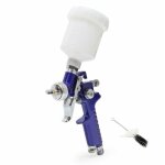 Helloshop26 - pistolet � peinture professionnel hvlp avec buse de 0. 8 mm bleu