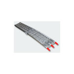 Helloshop26 - rampe de chargement pliante moto aluminium jusqu'a 340 kg 220 x 28 cm gris