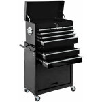 Helloshop26 - servante d'atelier 8 tiroirs noir