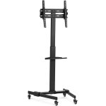 Support tv sur pied inclinable et pivotant r�glable en hauteur 35 kg