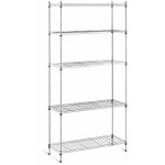 Helloshop26 - tagre garage atelier professionnelle 35 x 90 x 180 cm 150 kg mtallique gris