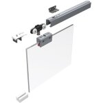 Helm - 53 set ferrures pour portes coulissantes en verres 50 kg - sans rail