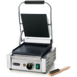 Hendi - contact - grill, dessus rainur, fond lisse, 1800w 263600