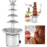 Hendi - fontaine � fondue au chocolat, 5 niveaux, acier, 265 w 274156