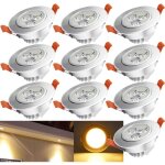Swanew 10x led spot spot encastré set spot encastré pour plafond ip44 3w a + + 230 v blanc chaud ce&rohs ... Swanew 10x led spot spot encastré set spot encastré pour plafond ip44 3w a + + 230 v blanc chaud ce&rohs ...