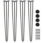 Swanew 4x pieds en pingle  cheveux pieds de table cadre de table pieds de table en mtal pieds chemins ...