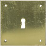 Heracles - plaque de propret� laiton poli cl� l 90x90mm 251652 - clel