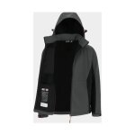 Herock - veste de pluie trystan softshell gris et noir xxl