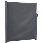 Hesperide - paravent rtractable antao graphite 3x1, 8m en aluminium trait poxy - hespride