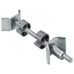 Hettich lot de 2 raccords de plan de travail acier chrom hettich, l. 100 mm