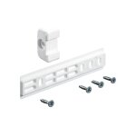 Hettich - glissi�re pour porte de r�frigerateur encastrable, plastique, coloris blanc