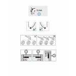 Serrure de meuble acier en applique 15 mm rversible - hettich