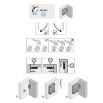 Serrure de meuble acier en applique 40 mm réversible - hettich Serrure de meuble acier en applique 40 mm réversible - hettich
