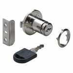 Serrure de meuble acier � encastrer 18 mm r�versible - hettich