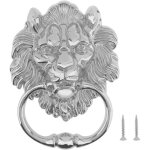 Heurtoir de porte lion en alliage de zinc poign�e de porte, 156 117mm poign�e de t�te de lion ancienne ...