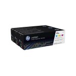 Hp 131a pack de cartouches de toner trois couleurs laserjet authentiques u0sl1am pour hp laserjet pro ...