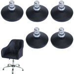 Hhg - lot de 5 patins de sol 912 au lieu de roulettes - stabilit� fixe pour chaise de bureau / de salle ...