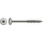 Spax - hi. force, 6 x 140 mm, 100 unit�s, filetage partiel, t�te disque, t - star plus t30, 4cut, acier ...