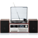 Hif - 8892d + bt platine vinyle vintage radio dab / dab + / fm, lecteur cd - mp3 cassette, bluetooth ...