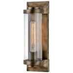 Hinkley pearson lanterne murale d'ext�rieur en bronze bruni, ip44 - elstead