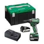 Hitachi - visseuse  chocs 18v brushless hikoki + 2 batteries li - ion 5ah + chargeur + coffret hitcase ...