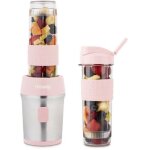 Hkoenig - mini blender - smoo12 - 300 w - 570 ml - rose pastel - 2 gourdes incluses