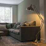Hobby fl - lampadaire - 1 lumire - h 1800 mm - acier - rtro - clairage intrieur - salon i chambre ...
