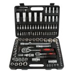 Hofuton coffret cl� � cliquet et embouts, jeu de cl�s � douille, 108 pi�ces, avec une mallette noire, ...
