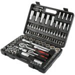 Hofuton jeu de cl�s � douille, coffret cl� � cliquet et embouts, avec une mallette noire, 108 pi�ces, ...