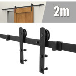 Wyctin - hofuton kit de porte coulissante en acier carbone, quincaillerie pour portail coulissant, kit ...